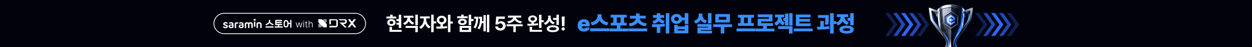 DRX_e스포츠 산업구조 취업 실무 프로젝트 과정 모집