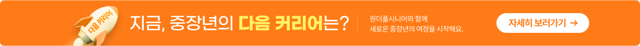 원더풀시니어 런칭 프로모션